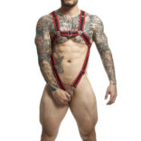 MOB - DNGEON RED CROSSED PENIS HARNESS TAMANHO ÚNICO