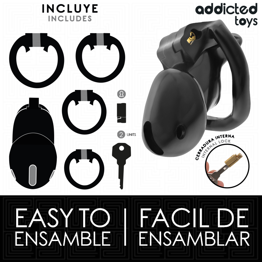 ADDICTED TOYS LOCKED - GAIOLA PENIANA MINDNIGHT CELL TAMANHO S - Image 4