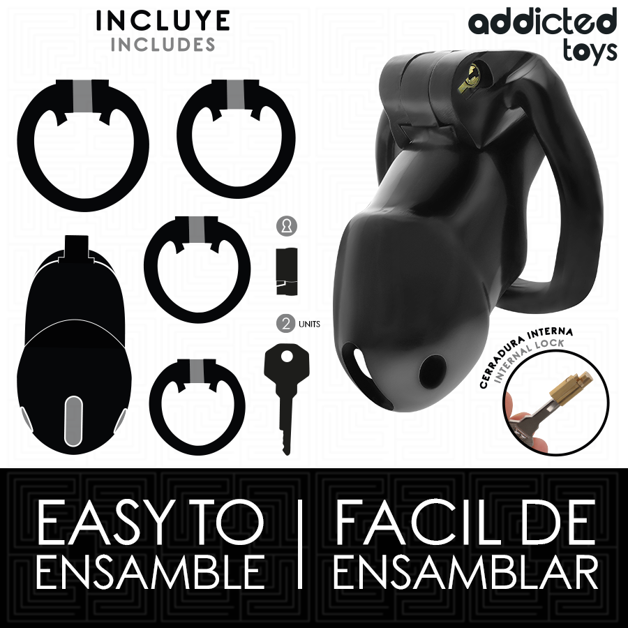 ADDICTED TOYS LOCKED - GAIOLA PENIANA MINDNIGHT CELL, TAMANHO M - Image 4