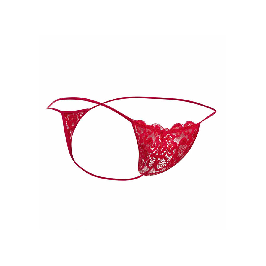 MOB - TANGA DE ENCAJE ROJO TALLA S/M - Image 5