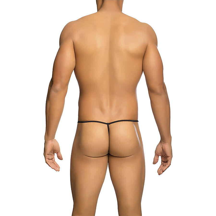 MOB - TANGA TRANSPARENTE CON FORMA DE T NEGRO TALLA S/M - Image 3