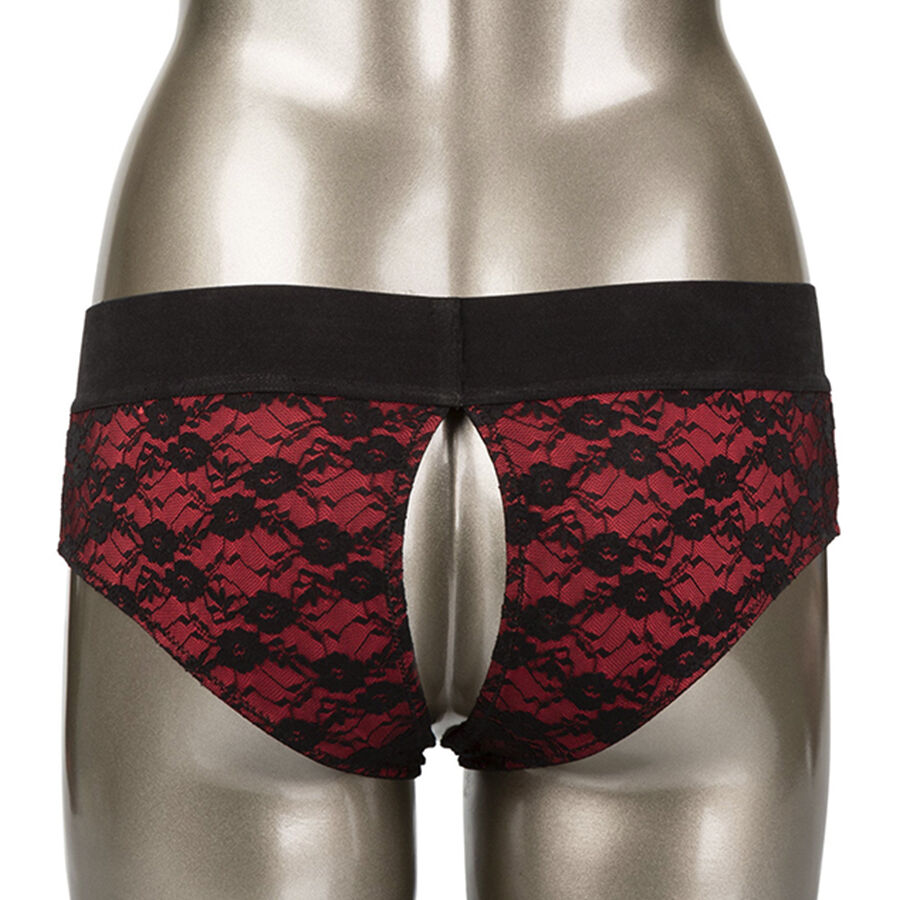 CALEXOTICS - SCANDAL SET DE BRAGUITAS SIN ENTREPIERNAS CON DIDLO TALLA S/M - Image 5