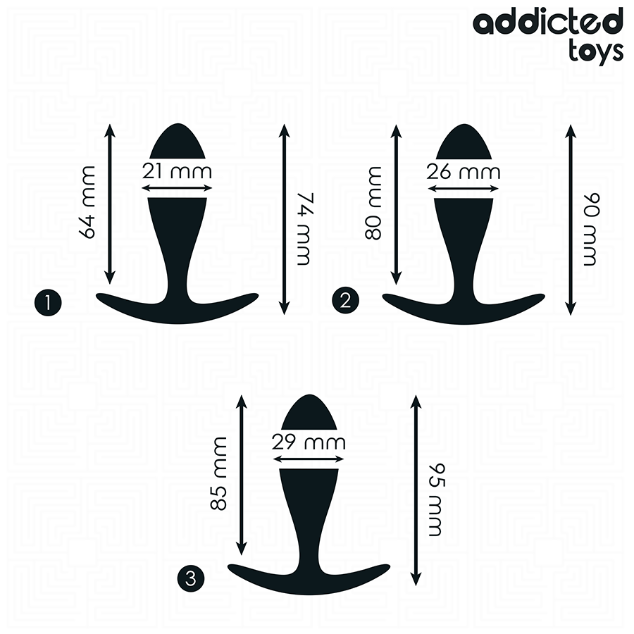 ADDICTED TOYS - CONJUNTO DE 3 PLUG ANAL MODELO 2 - Image 4