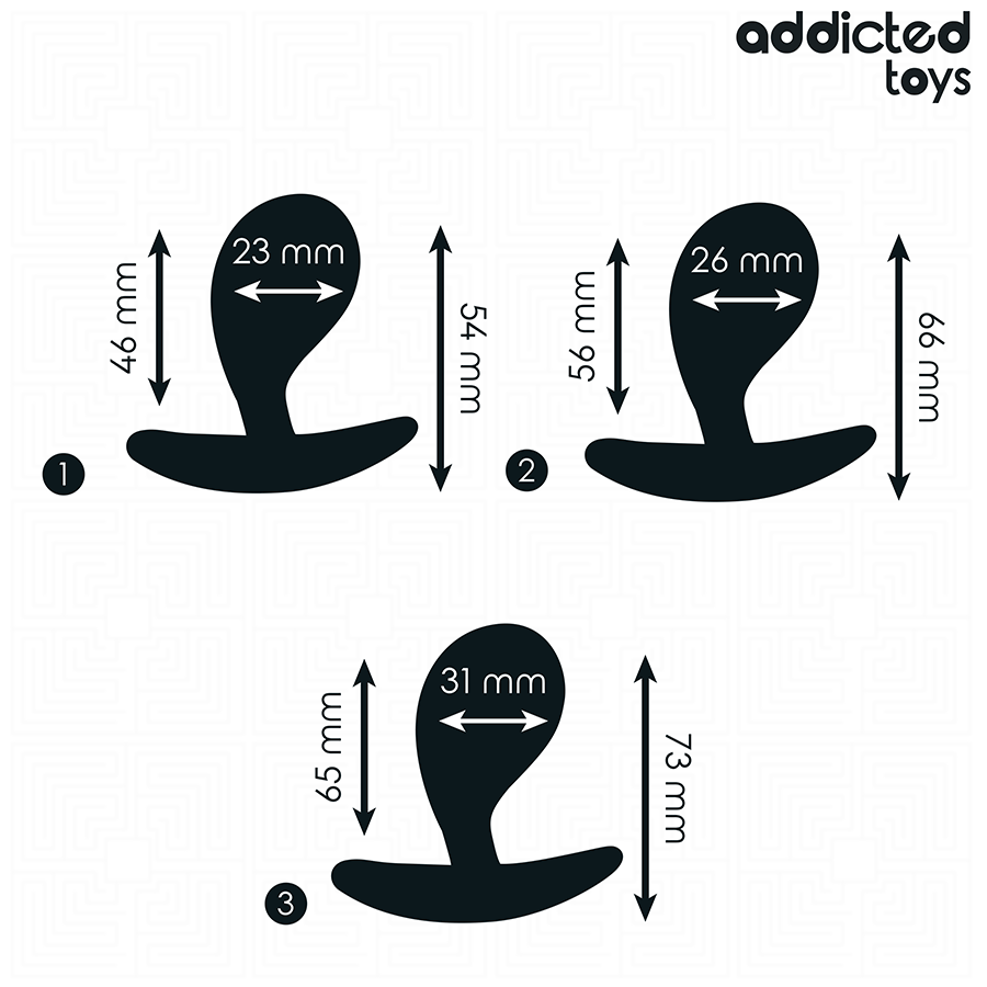 ADDICTED TOYS - CONJUNTO DE 3 PLUG ANAL MODELO 3 - Image 4