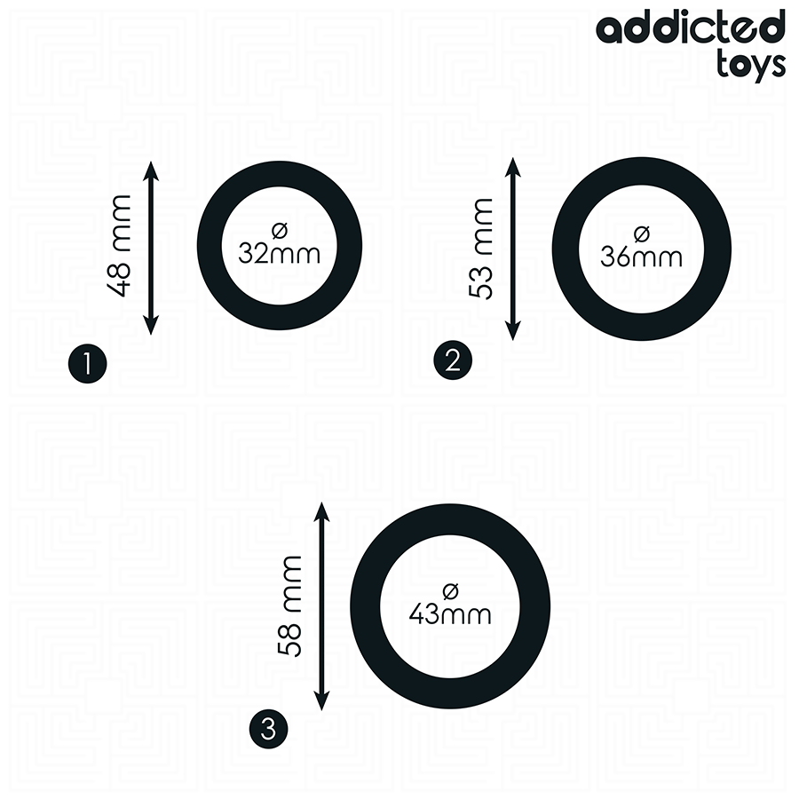 ADDICTED TOYS - CONJUNTO DE ANÉIS DE SILICONE MODELO 1 - Image 4