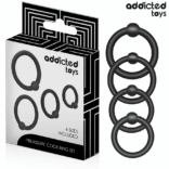 ADDICTED TOYS - CONJUNTO DE ANÉIS DE SILICONE DE PRESSÃO