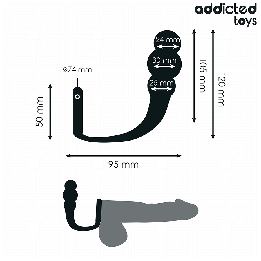 ADDICTED TOYS - PLUG ANAL COM ANEL MODELO 1 - Image 5