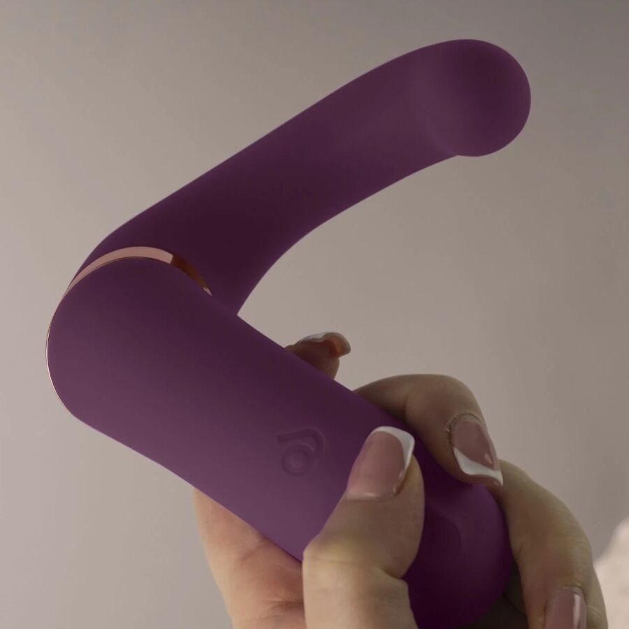 ROCKS-OFF - VIBRADOR DUPLO GEMINI ESTIMULADOR DE CLITÓRIS PONTO G ROXO - Image 4
