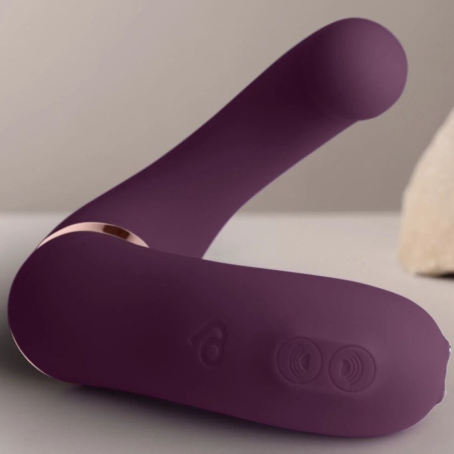 ROCKS-OFF - VIBRADOR DUPLO GEMINI ESTIMULADOR DE CLITÓRIS PONTO G ROXO - Image 5