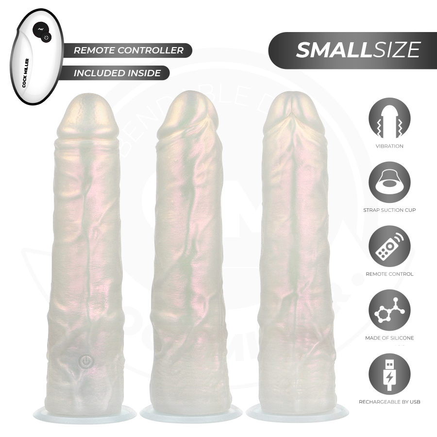 COCK MILLER - DILDO COM VENTOSA, LUZES E VIBRAÇÃO COM CONTROLE REMOTO BRANCO 19,5 CM - Image 4