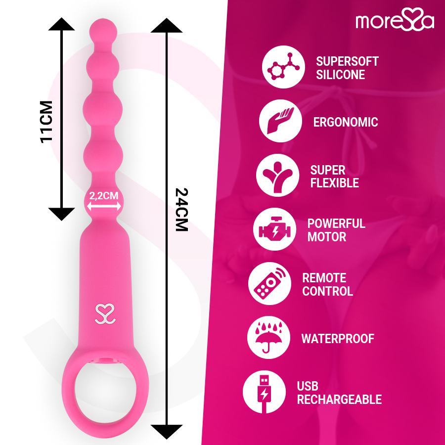 MORESSA - RONIE CONTROLE REMOTO PRAZER ANAL ROSA - Image 4