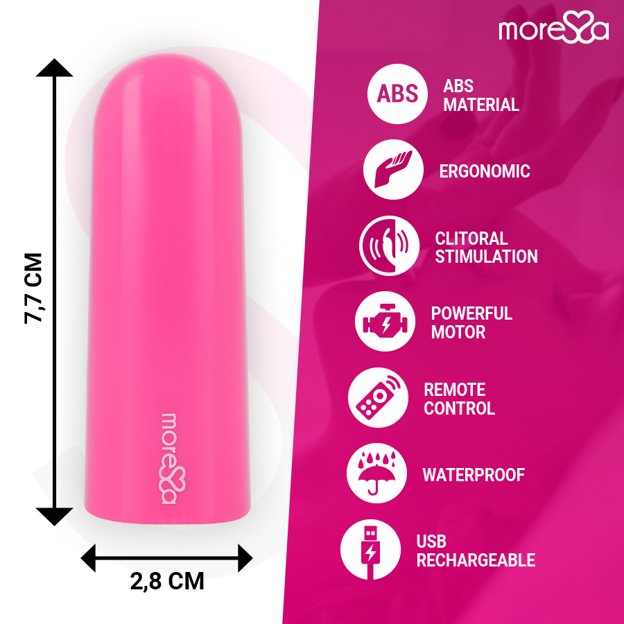MORESSA - NIX VIBRADOR CONTROLE REMOTO ROSA - Image 4