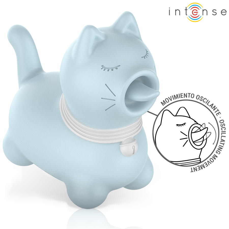 INTENSE - ESTIMULADOR DUCHESS COM LÍNGUA GIRATÓRIA 360 AZUL - Image 3