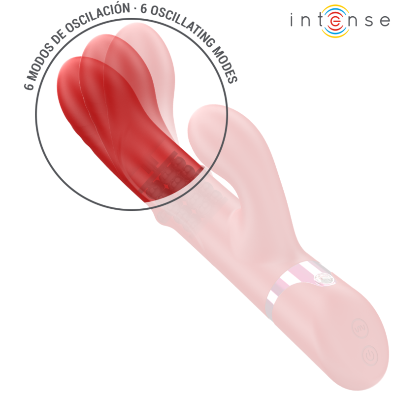 INTENSE - LELE VIBRADOR MULTIFUNCIONAL ROTATIVO OSCILAÇÃO ESTIMULAÇÃO VERMELHO - Image 4