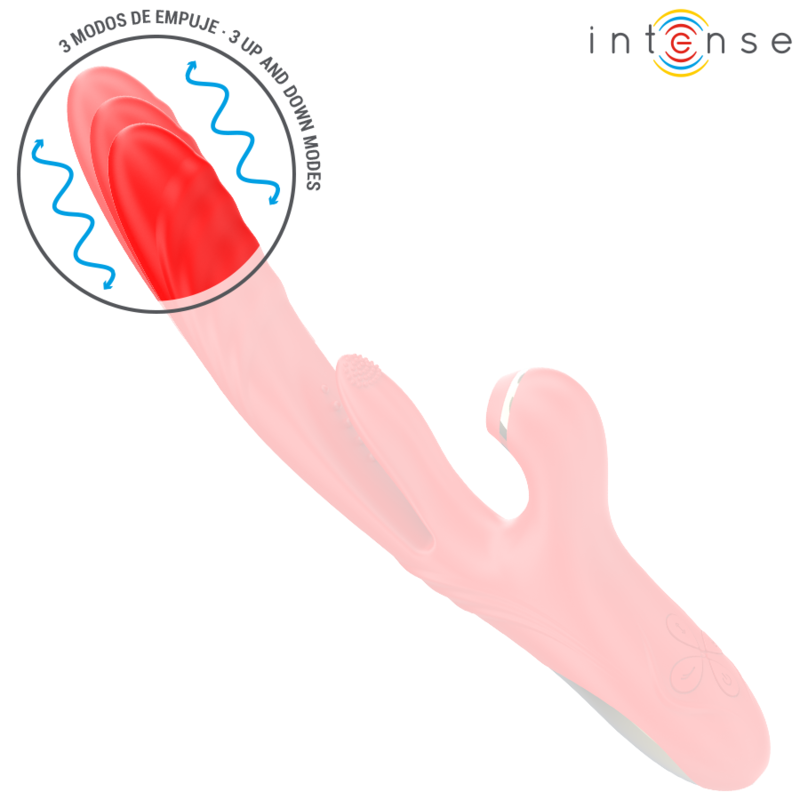 INTENSE - VIBRADOR MULTIFUNCIONAL KAROL THRUST STIMULATION ONDAS ESTIMULANTES VERMELHO - Image 4