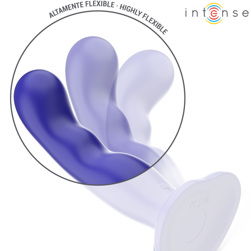 INTENSE - VIBRADOR SHORTY COM VENTOSA AZUL CONTROLE REMOTO - Image 5