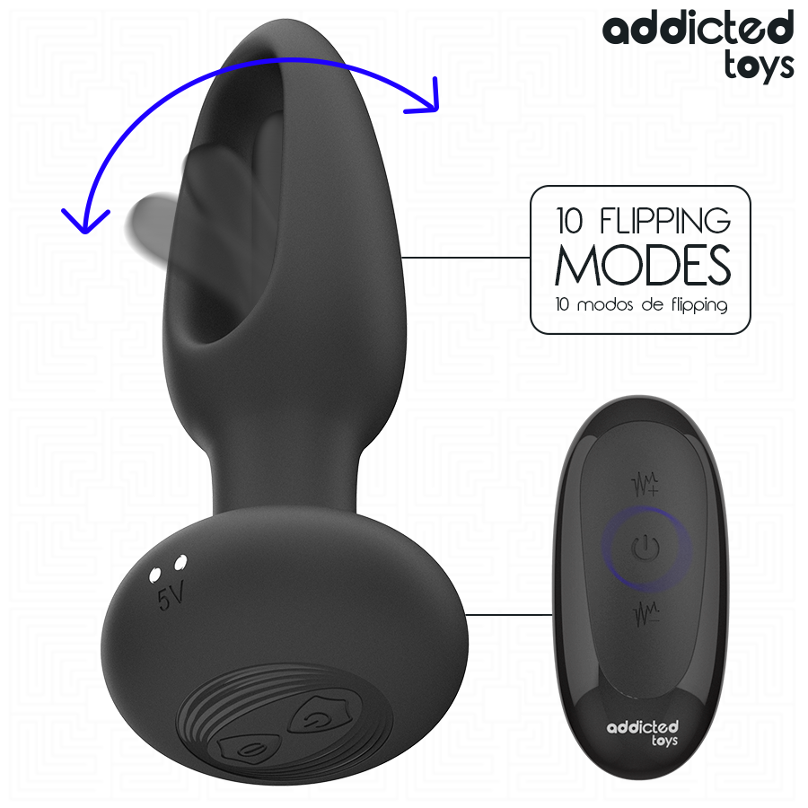 ADDICTED TOYS - PLUG ANAL COM LÍNGUA VIBRATÓRIA E CONTROLE REMOTO - Image 2
