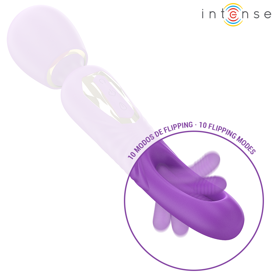 INTENSE - VARINHA VIBRATÓRIA CHRISTY COM LÍNGUA QUE GIRA - Image 3