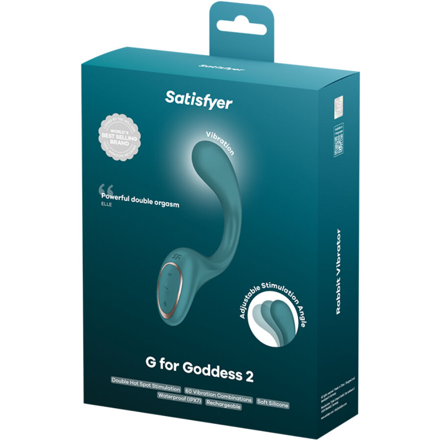 SATISFYER - G FOR GODDESS 2 VIBRADOR COELHO VERDE GARRAFA - Image 5
