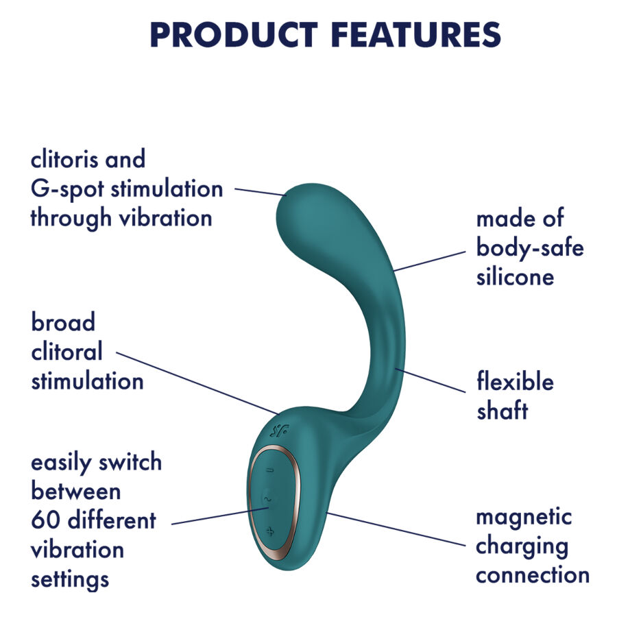SATISFYER - G FOR GODDESS 2 VIBRADOR COELHO VERDE GARRAFA - Image 4