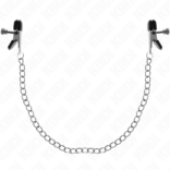 KINK - PINÇAS DE CORRENTE PLANA PRATA 34 CM