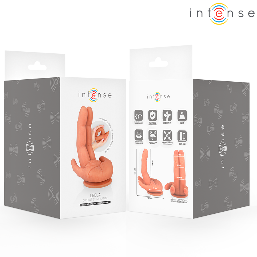 INTENSE - ESTIMULADOR DE PONTO G LEELA MÃO FLEXÍVEL 12,6 CM - Image 5