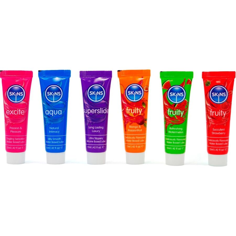 SKINS - KIT DE LUBRIFICANTES VITAL FRUITY 6 x 12 ML - Image 2