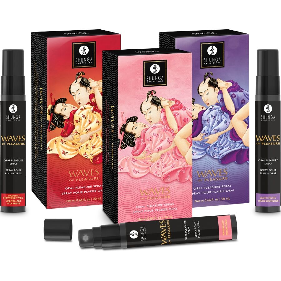 SHUNGA - SPRAY ORAL SEDUTOR DE PRAZER WAVES COM SABOR MELANCIA 20 ML - Image 5