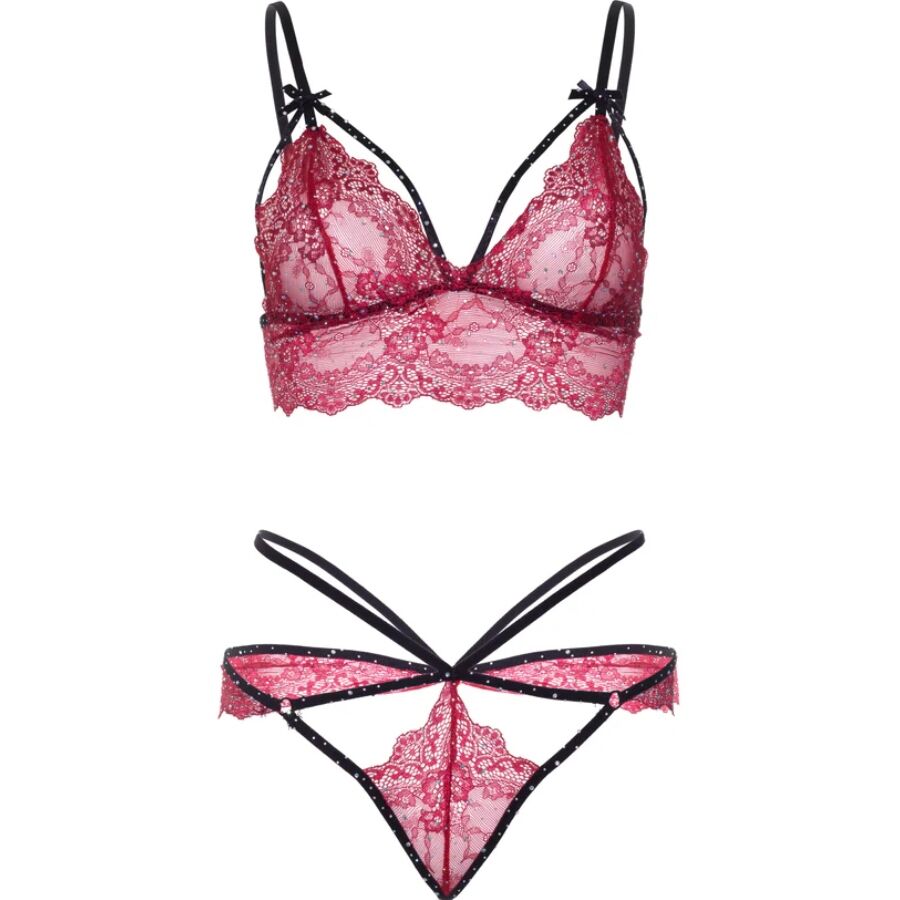 LEG AVENUE - SET SUJETADOR + TANGA BURDEOS - Image 5