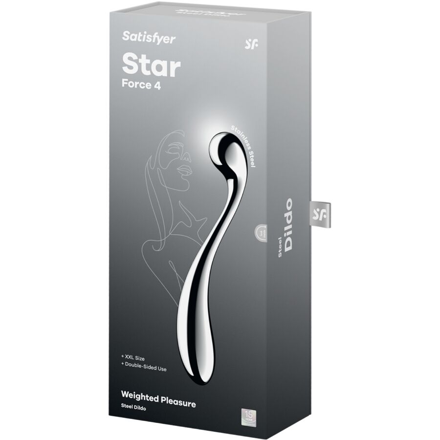 SATISFYER - STAR FORCE 4 DILDO DE AÇO INOXIDÁVEL COM DUAS EXTREMIDADES - Image 5