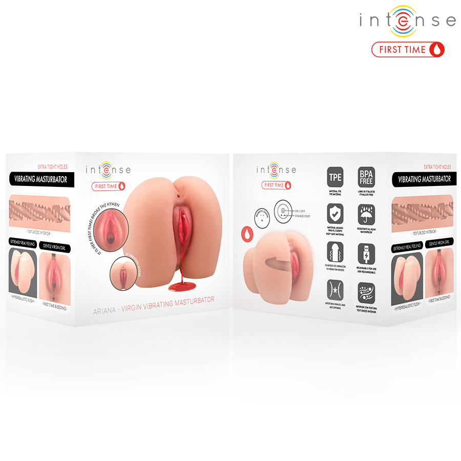 INTENSE FIRST TIME - VIBRADOR ARIANA VIRGEM MASTURBADOR COM SANGRAMENTO - Image 3