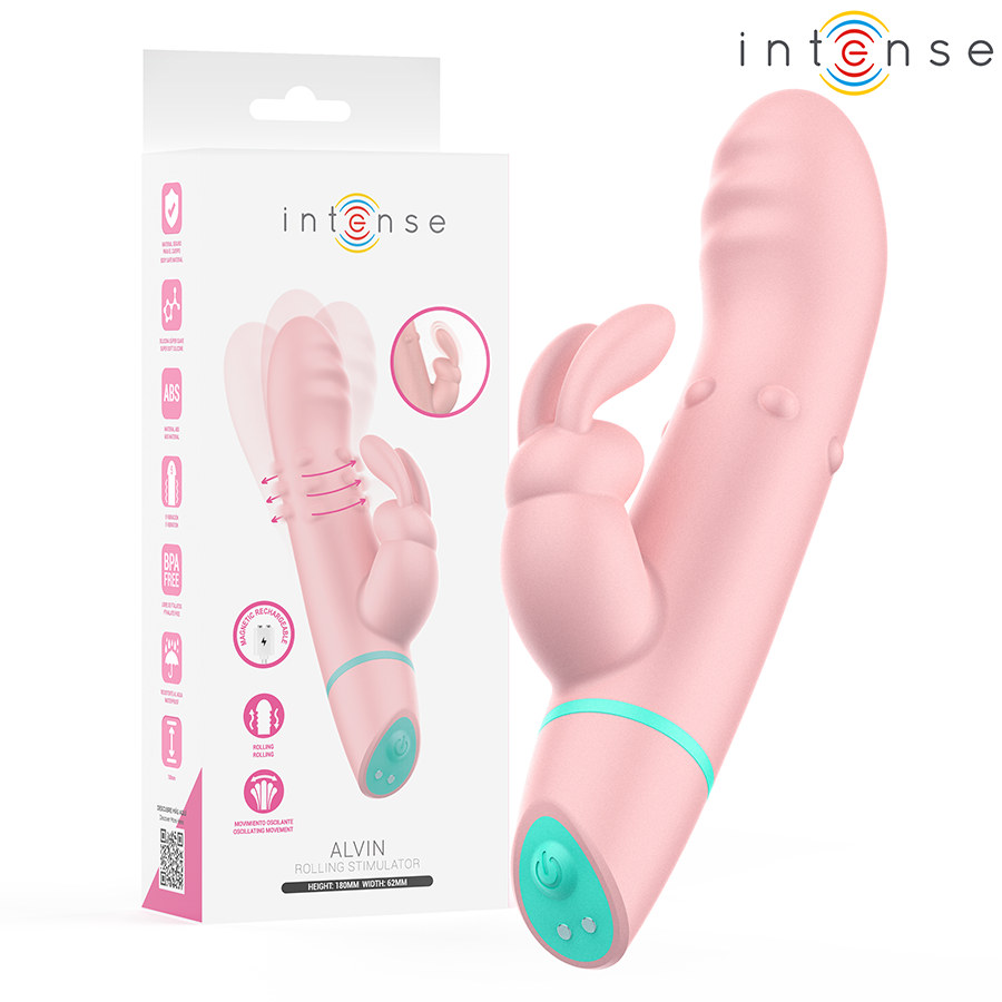 INTENSE - ALVIN RABBIT STIMULATOR  ROLLING VIBRATOR + OSCILANTE