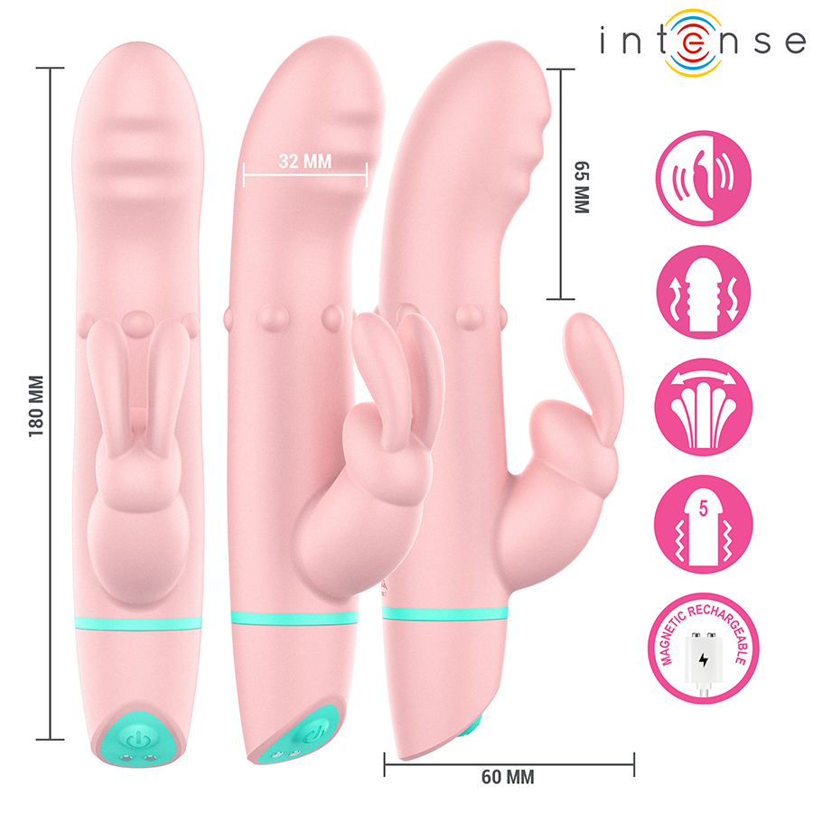 INTENSE - ALVIN RABBIT STIMULATOR ROLLING VIBRATOR + OSCILANTE - Image 5