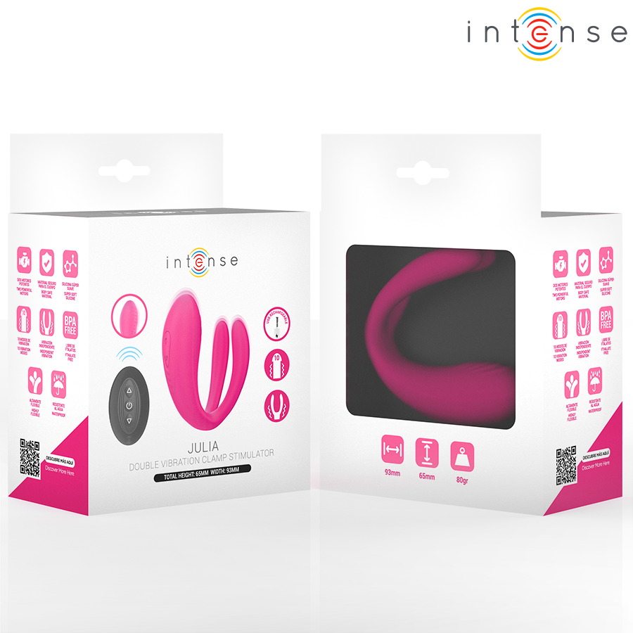 INTENSE - JULIA VIBRADOR DUPLO COM CONTROLE REMOTO - Image 4