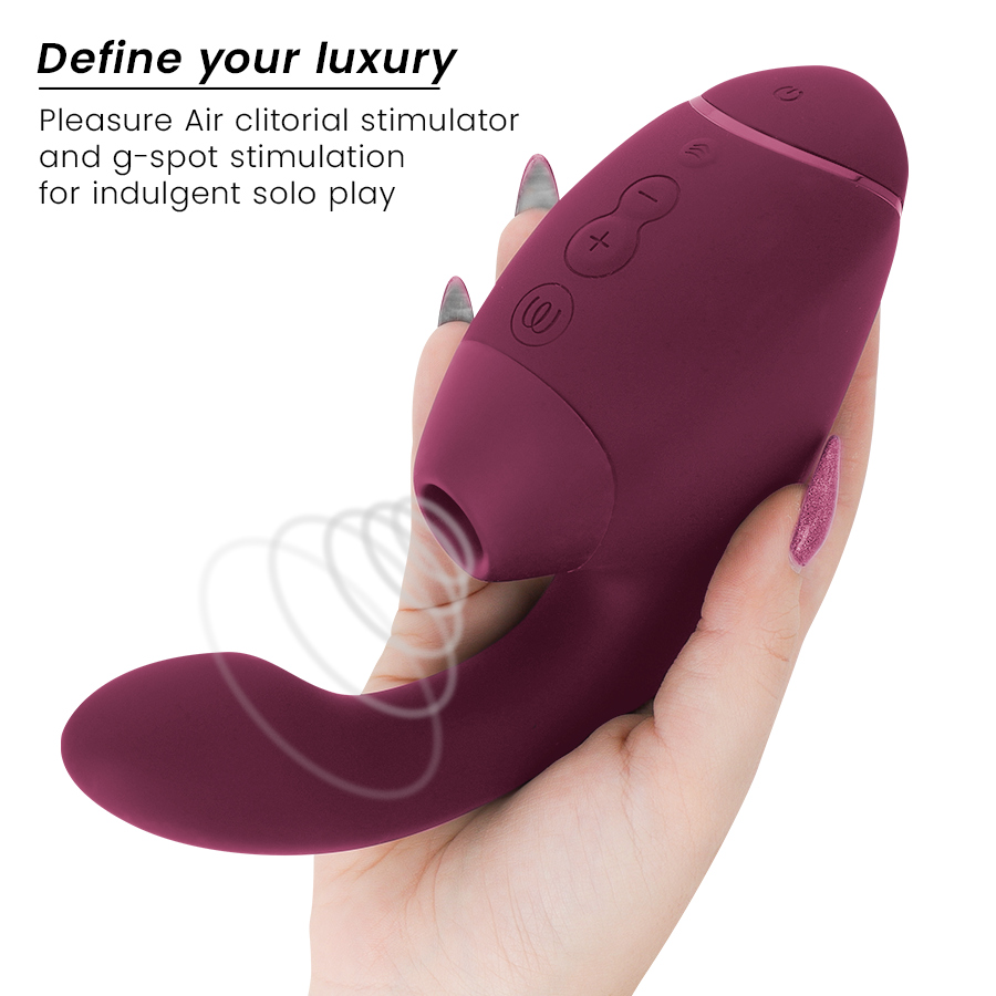 WOMANIZER - DUO NEXT ESTIMULADOR DUPLO DE CLITOR E PONTO G ROSA ESCURO - Image 3