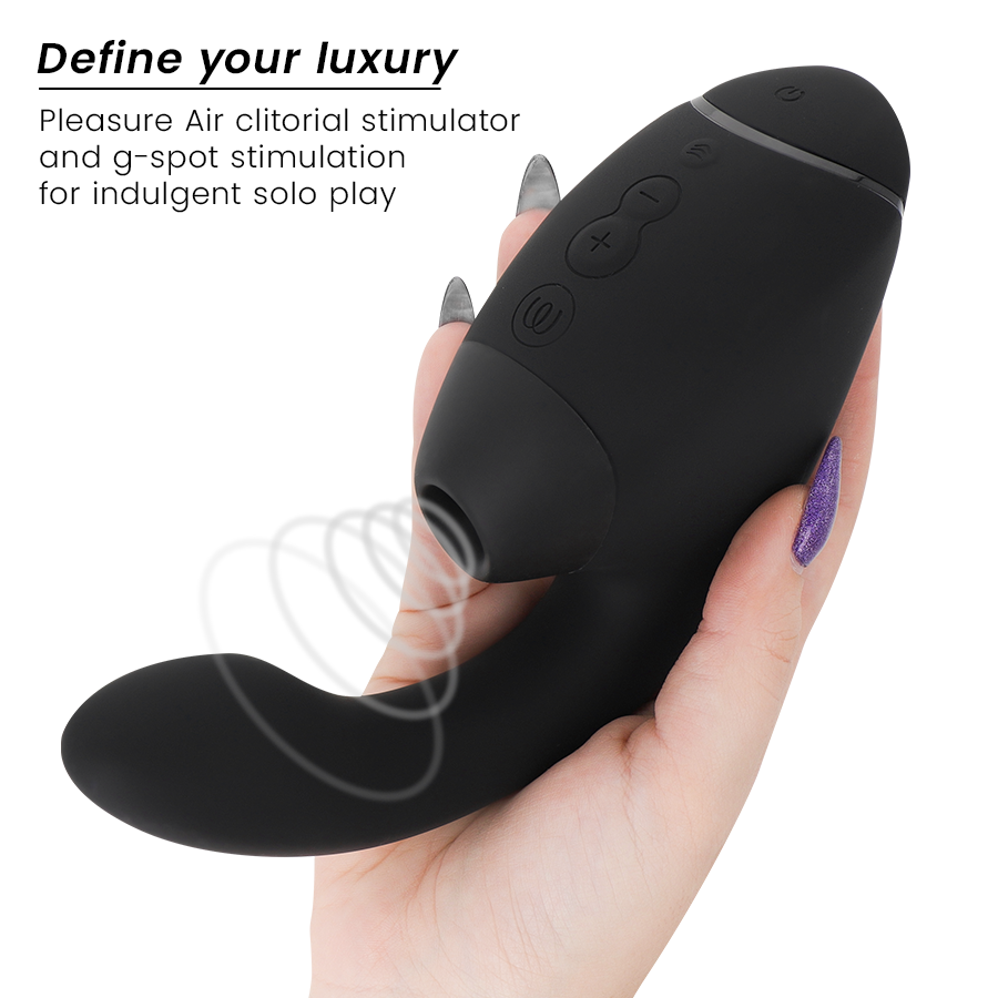 WOMANIZER - DUO NEXT ESTIMULADOR DUPLO DE CLITOR E PONTO G PRETO - Image 3