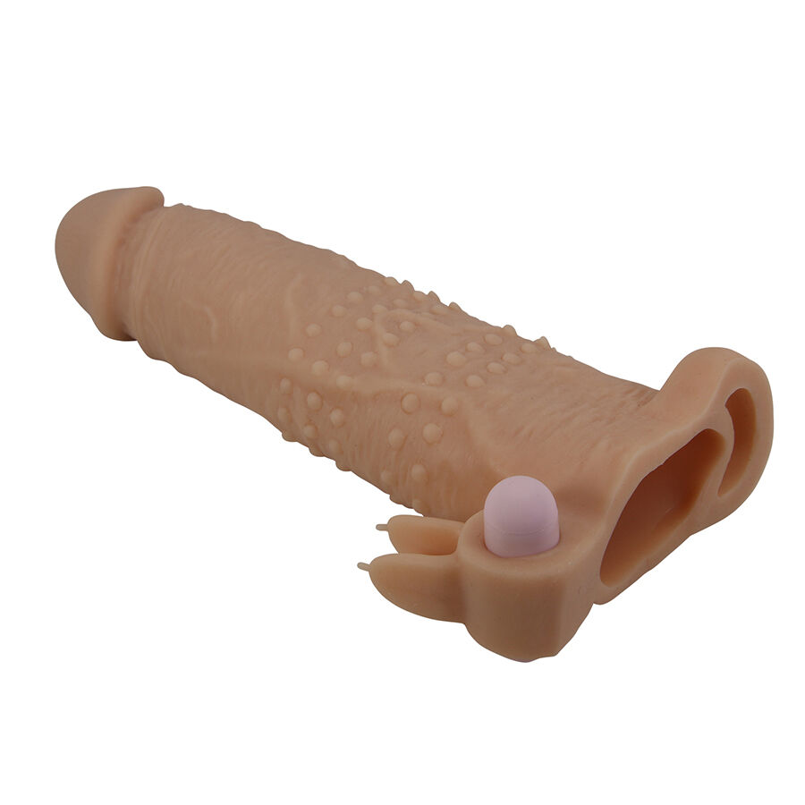 PRETTY LOVE - QUILLON CAPA PENIANA COM ESTIMULADOR CLITÓRICO E VIBRAÇÃO