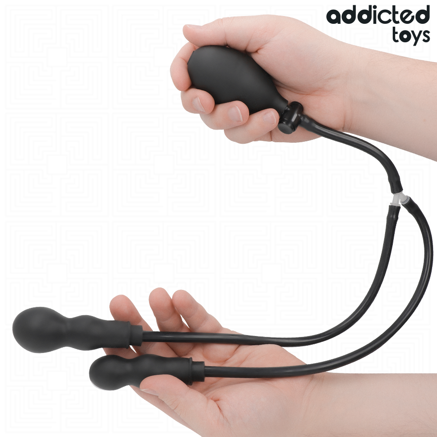 ADDICTED TOYS - PLUG ANAL DUPLO INFLÁVEL MODELO 1 - Image 4