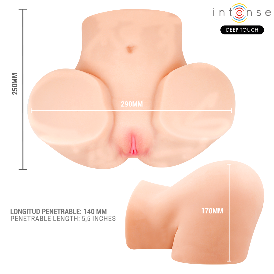 INTENSE DEEP TOUCH - MASTURBADOR VAGINAL GINGER COM EFEITOS DE SUCÇÃO, CALOR, VIBRAÇÃO E VOZ, COM CONTROLE REMOTO, 5,3 KG - Image 5