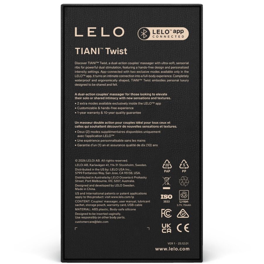LELO - TIANI TWIST ESPUMA VIBRADORA PARA CASAIS - Image 4