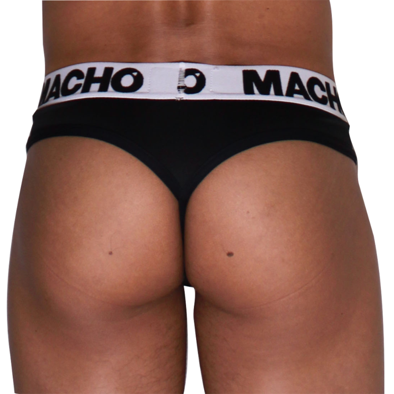 MACHO - MTG002 TANGA NEGRO/NEGRO S - Image 3
