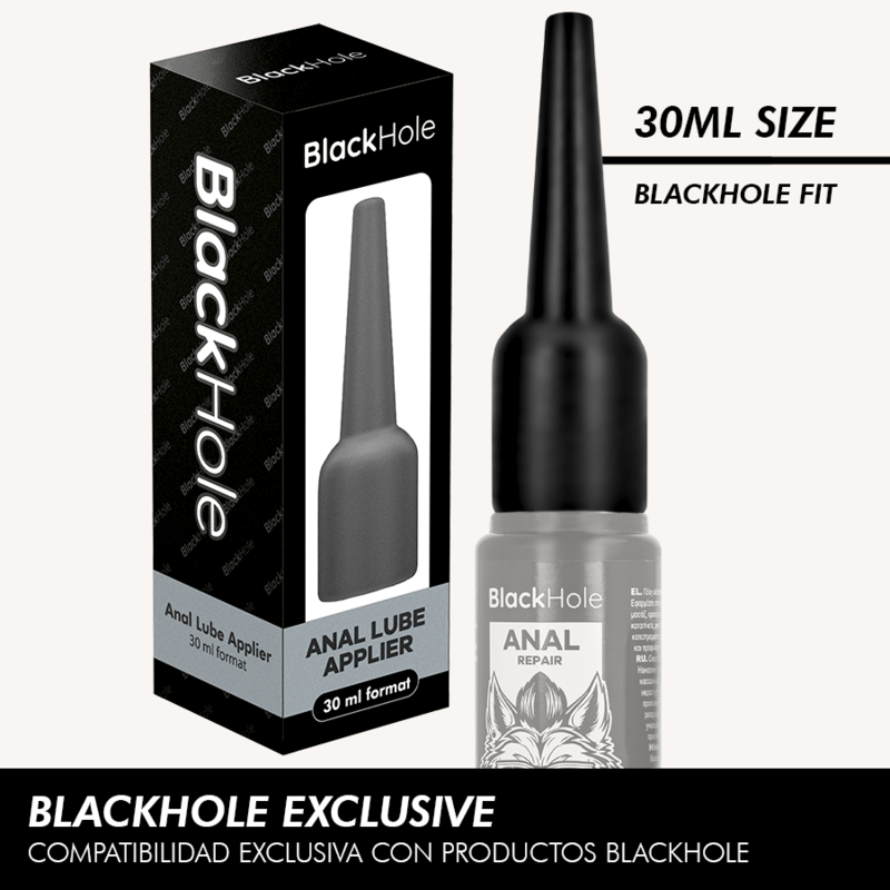 BLACK HOLE - APLICADOR DE LUBRIFICANTE ANAL TAMANHO P 30 ML