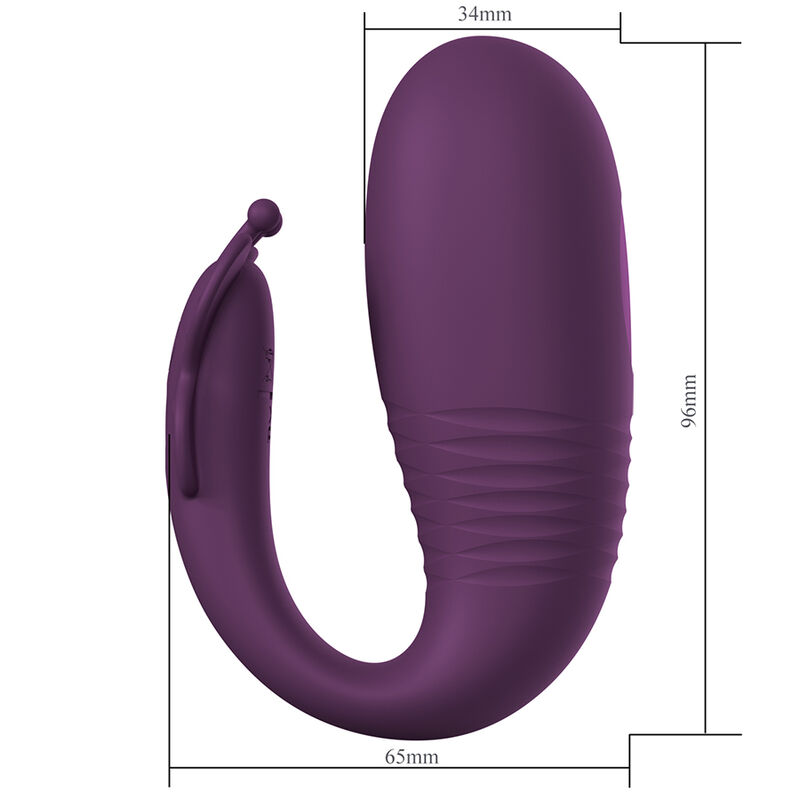 PRETTY LOVE - VIBRADOR DE OVO COM ACIONAMENTO POR APLICATIVO KLAY ROXO - Image 5