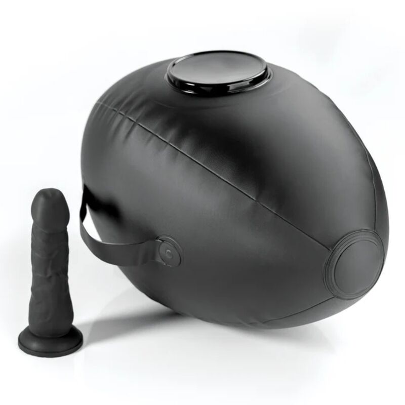 FETISH FANTASY SERIES - BODY DOCK BOLA DE AMOR INFLÁVEL COM DILDO PRETA 41,9 CM - Image 3