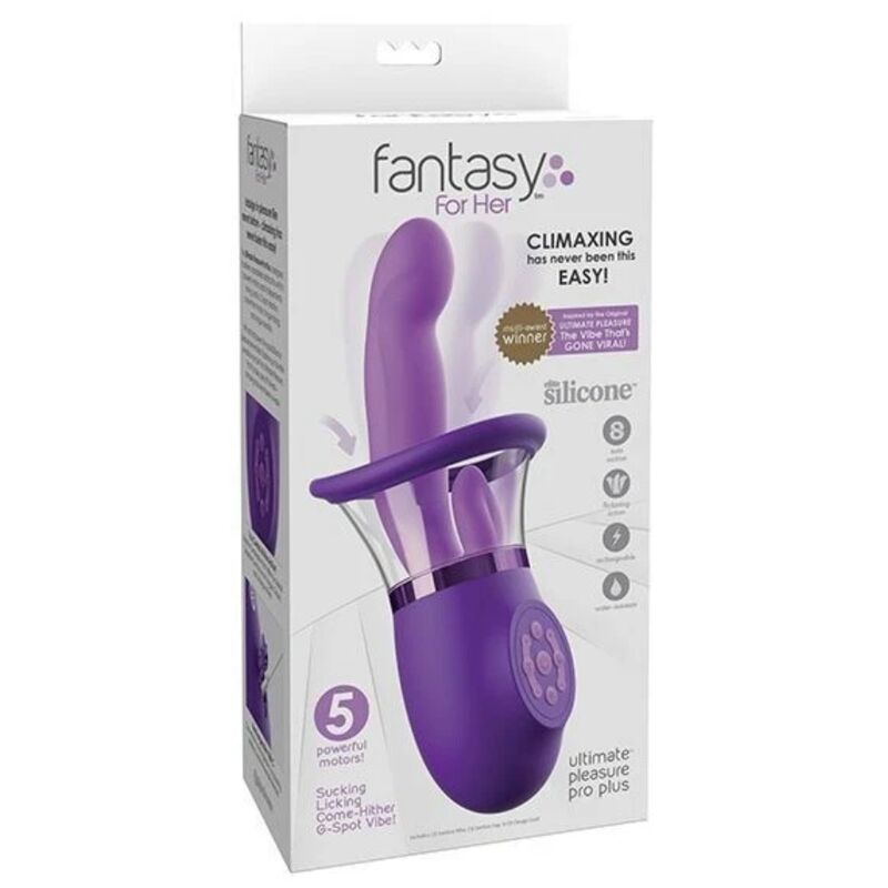 FANTASY FOR HER - VIBRADOR RABBIT PRO PLUS ULTIMATE PLEASURE ROXO 20,3 CM - Image 5