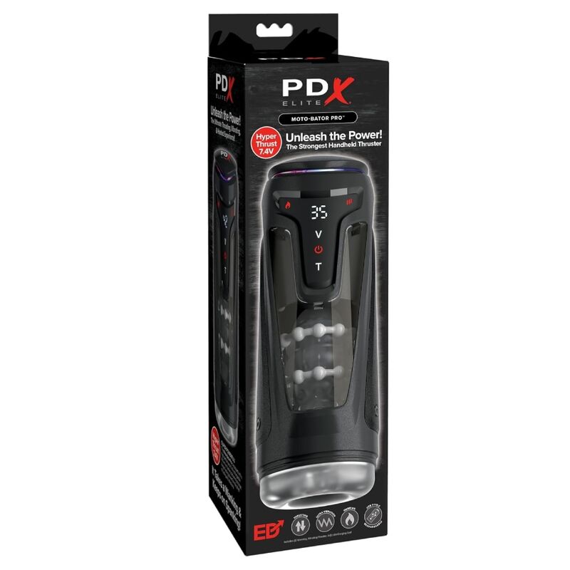 PDX ELITE - MOTO-BATOR PRO MASTURBADOR AUTOMÁTICO COM VIBRAÇÃO E AQUECIMENTO 26,5 CM