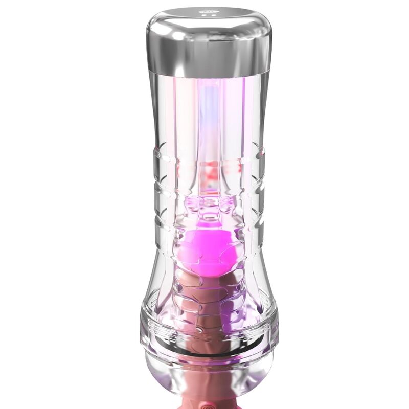 PDX ELITE - VIEWTUBE XXL LED TRANSPARENT STROKER 27,3 CM - Image 4