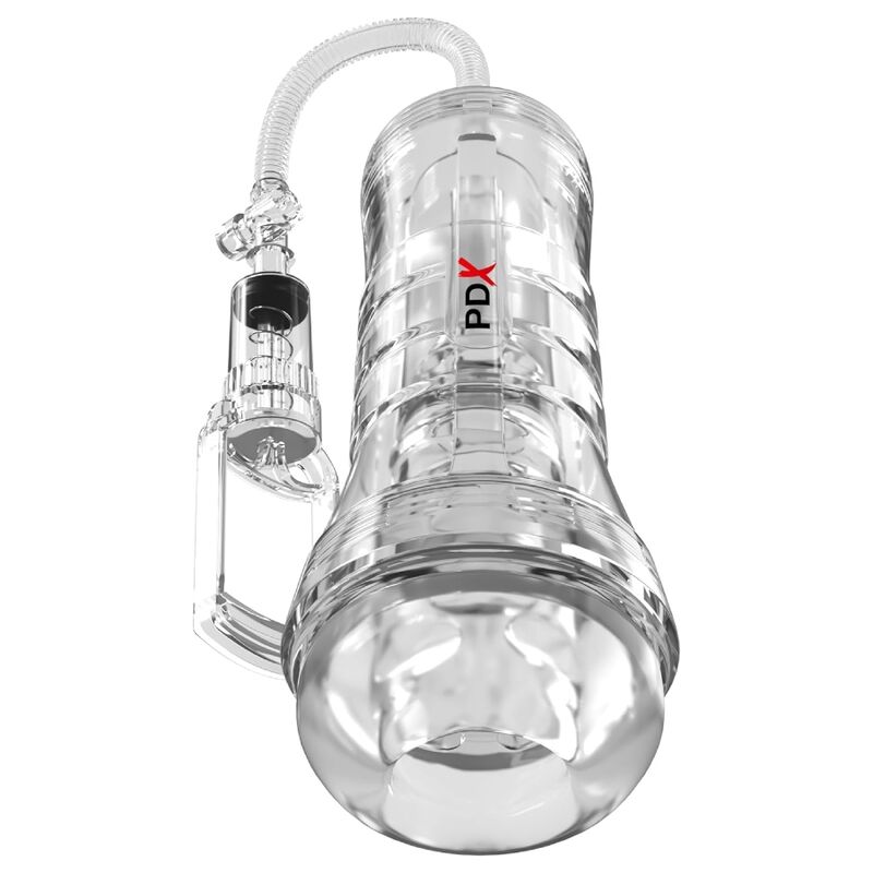 PDX ELITE - VIEWTUBE VAC XXL TRANSPARENTE STROKER COM BOMBA DE SUCÇÃO 27,3 CM