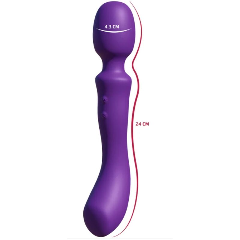 SHE.E.O - VARINHA MASSAGEADORA VIBRATÓRIA DE DUAS PONTAS ROXA - Image 4