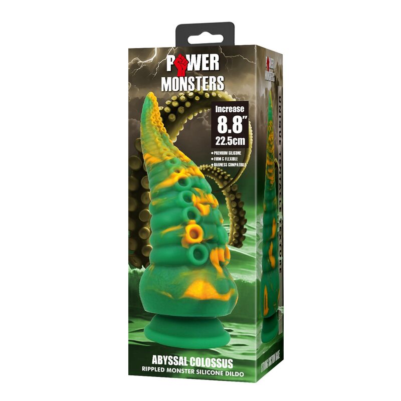 POWER MONSTERS - ABYSSAL COLOSSUS BICOLOR FANTASY SILICONE DILDO 22,5 CM Ø 6 CM - Image 3